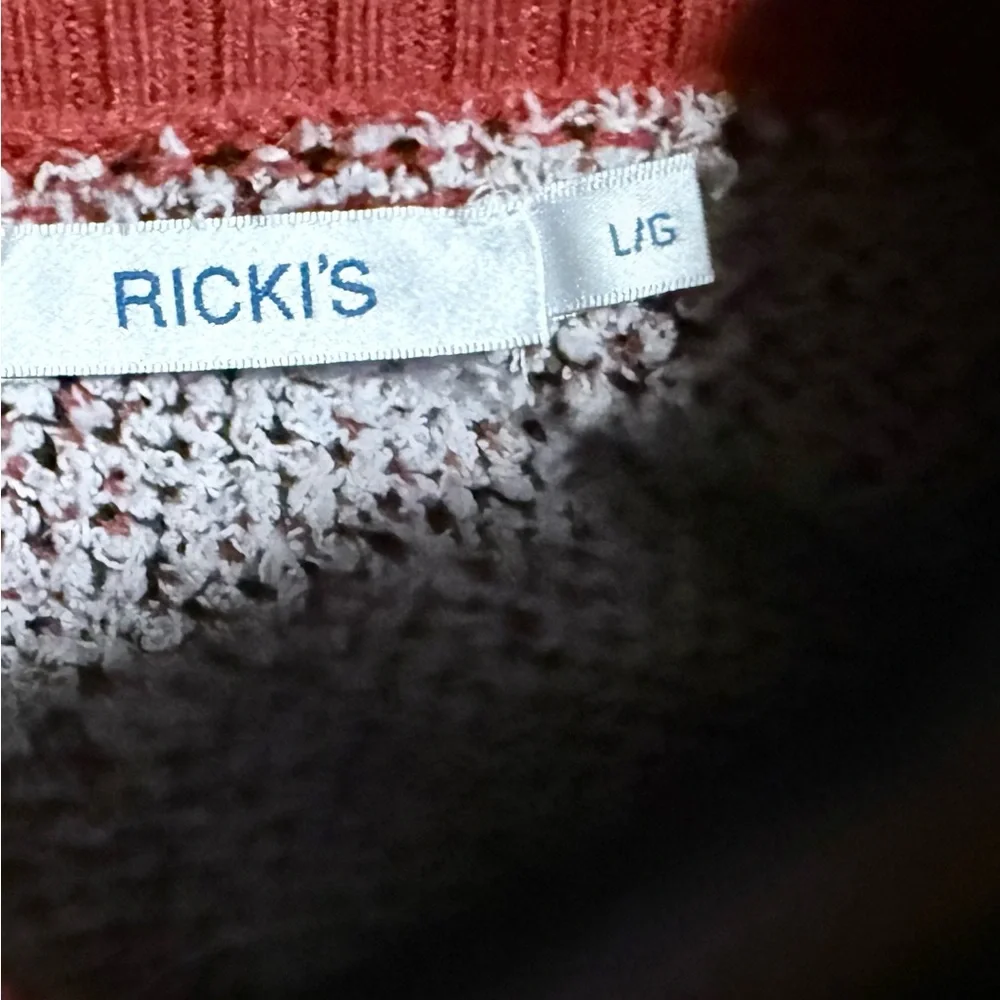 Ricki's Red and Cream Knit Sheep Sweater - Picture 3 of 9